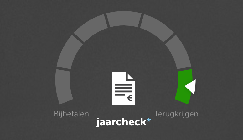 Voorbeeld jaarcheck in de Vrijopnaam-app